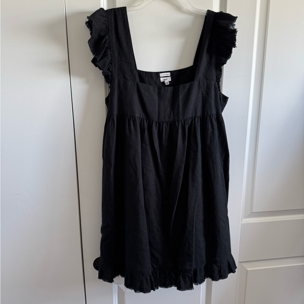 Aerie Black Ruffle Dress